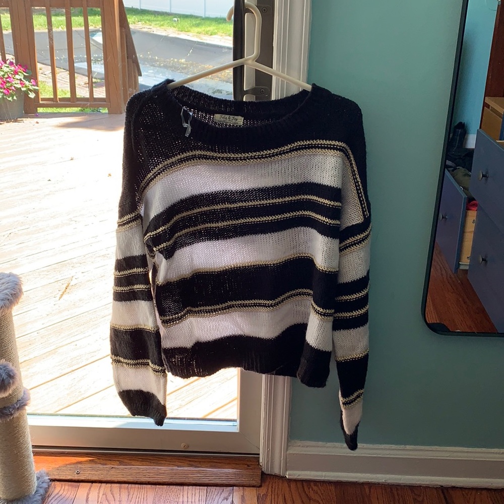 Off the shoulder baggy sweater